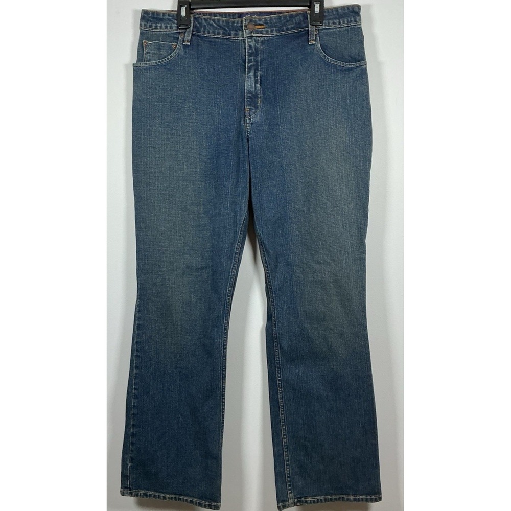 Levi Strauss Signature Bootcut Jeans Womens 16 Blue Mid Rise Western Rodeo